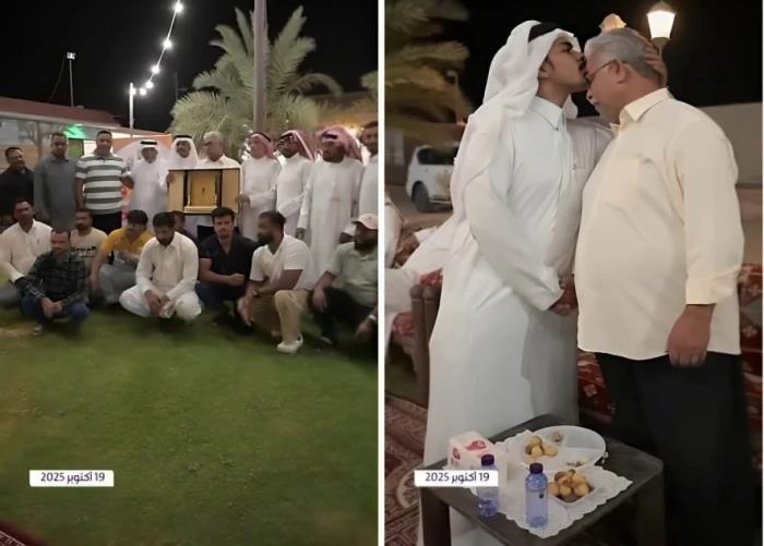 بالفيديو.. مواطنون يقيمون حفلاً لوداع مقيم هندي بعدما أمضى 48 عامًا في الأفلاج