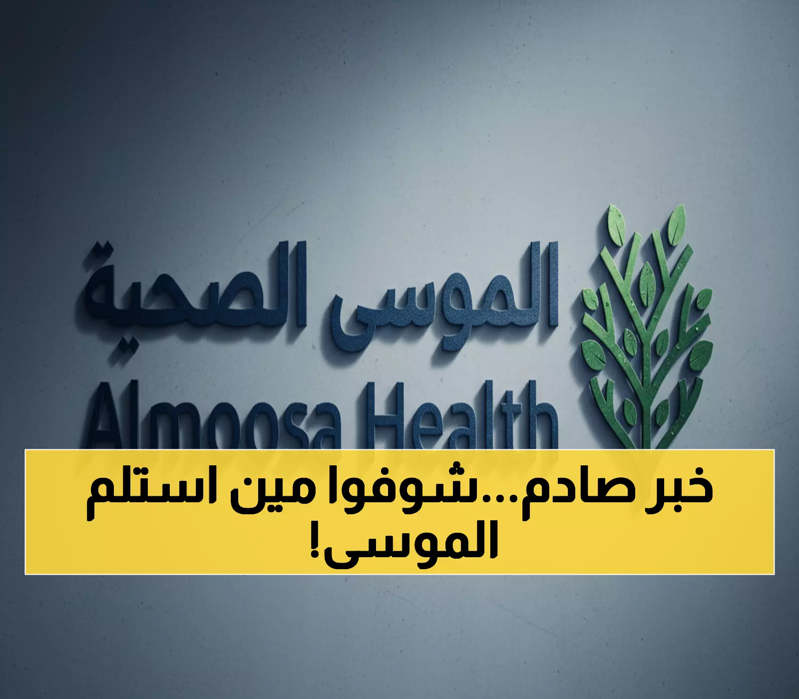 عاجل: تغييرات جذرية في قيادة الموسى الصحية... العثمان رئيساً وزينب الموسى نائباً