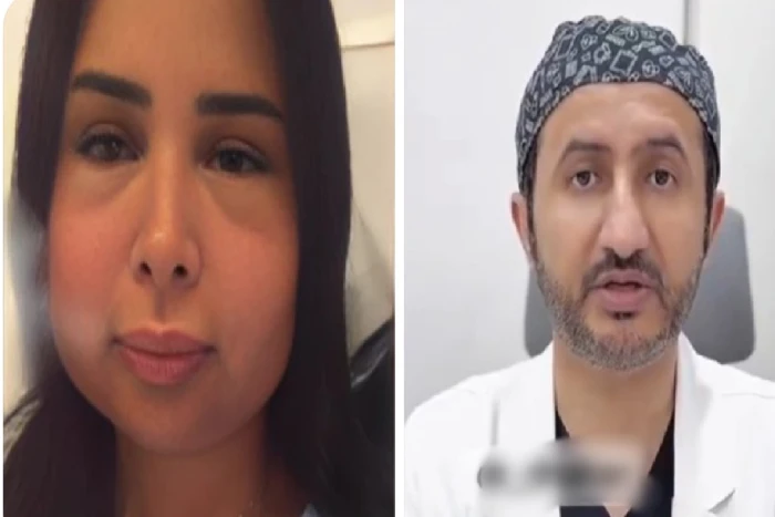 بالفيديو.. أول تعليق  لطبيب استشاري على تورم وانتفاخ وجه المودل دانا الشهري بعد إجرائها عملية تجميل فاشلة