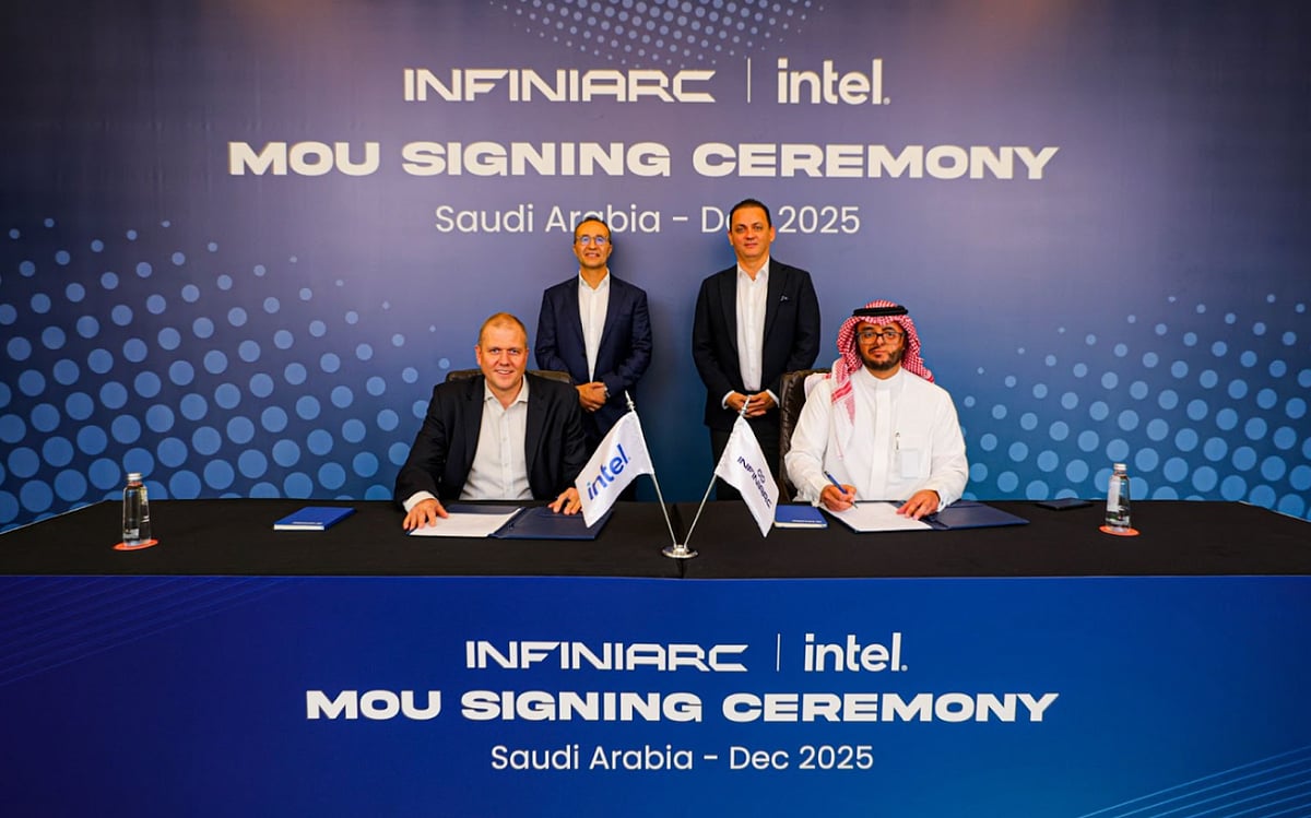 Infiniarc وIntel توقعان مذكرة تفاهم لدعم تطوير أجهزة AI PC ومحطات العمل والخوادم والبنية التحتية للذكاء الاصطناعي في السعودية