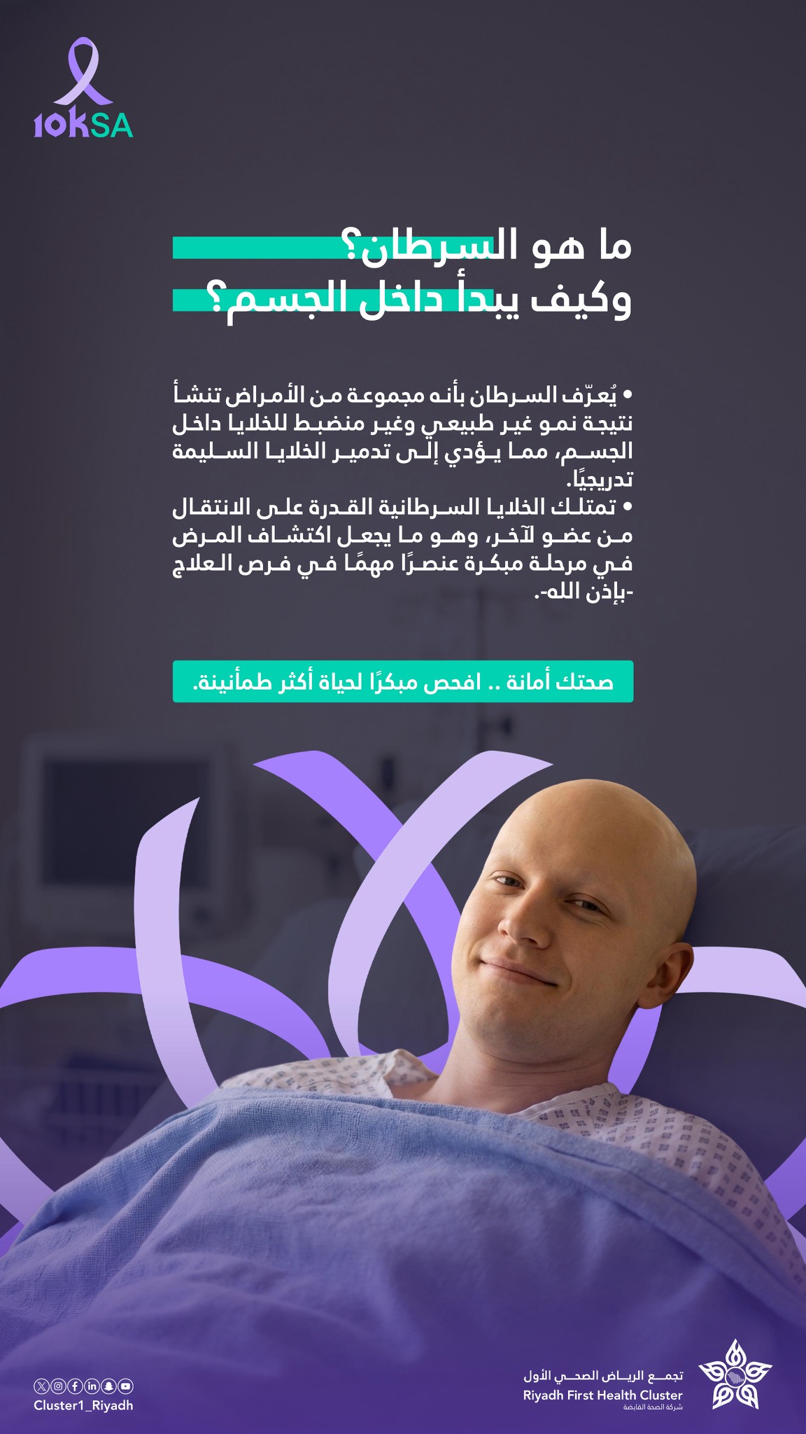 ‏ تجمع الرياض الصحي الأول يشارك في تفعيل النسخة الثانية من مبادرة "10KSA"