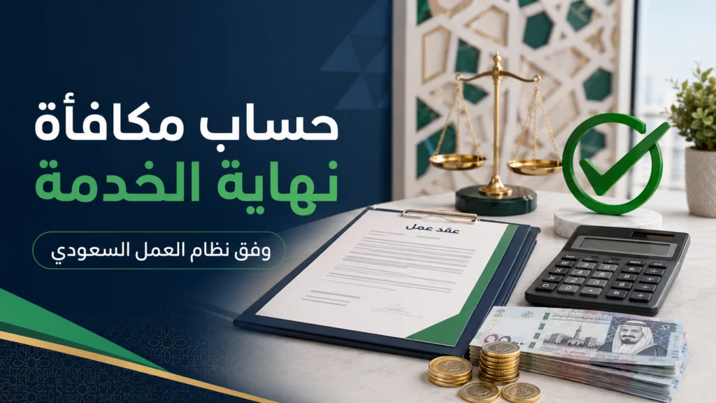 طريقة حساب مكافأة نهاية الخدمة في السعودية حسب نظام العمل